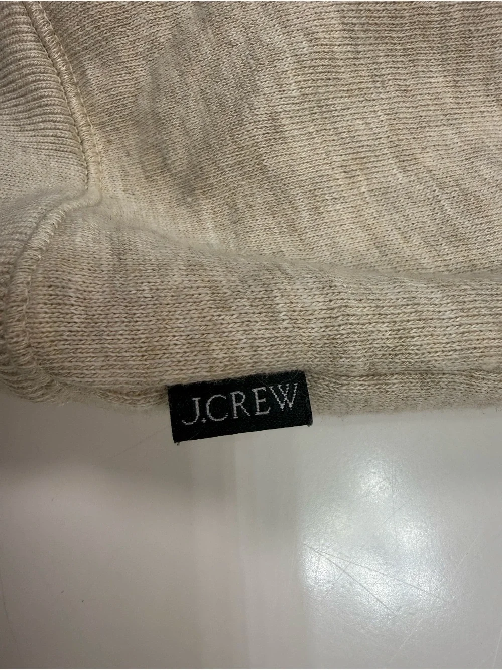 J. Crew Light Beige Crewneck Sweatshirt